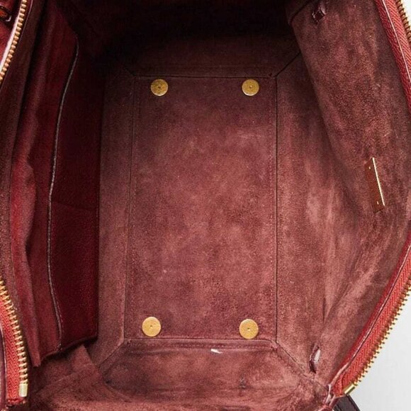 Celine Burgundy Grained Leather Mini Belt Bag - Picture 4 of 11